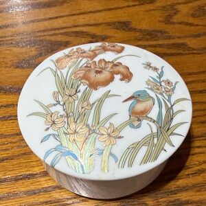 Shaddy Floral and Bird Trinket Box